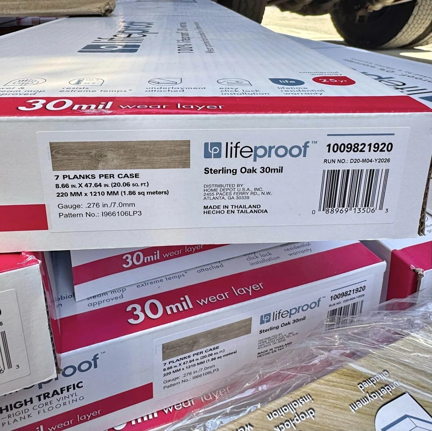 LifeProof Sterling Oak 30 Mil Luxury Vinyl Plank Flooring