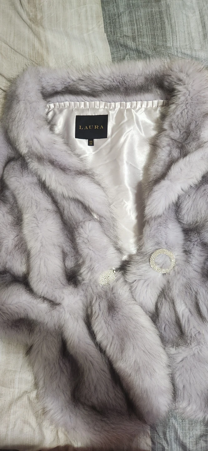 Laura Faux Fur Shawl Wrap