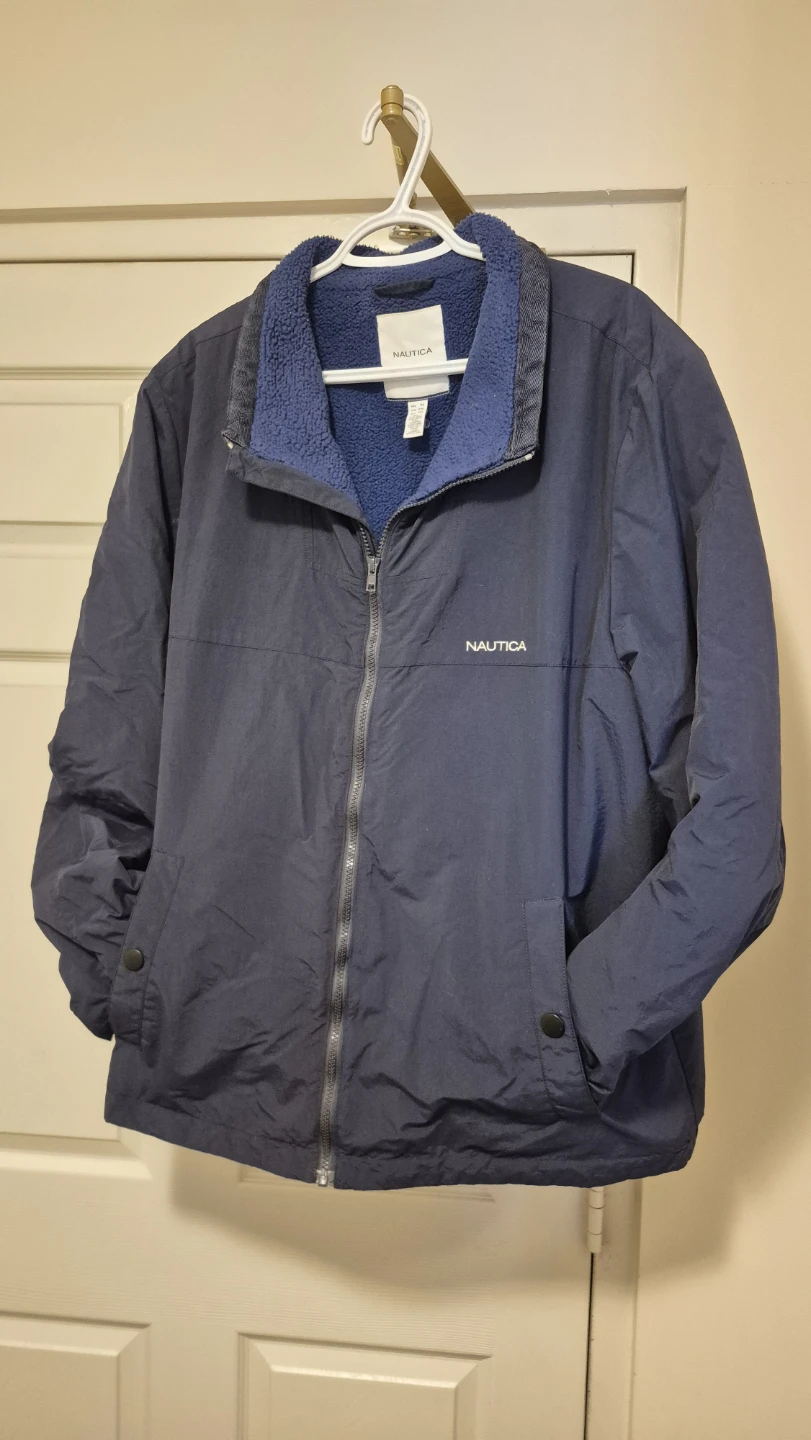 Nautica Blue Fleece-Lined Jacket 🏈 - photo 3