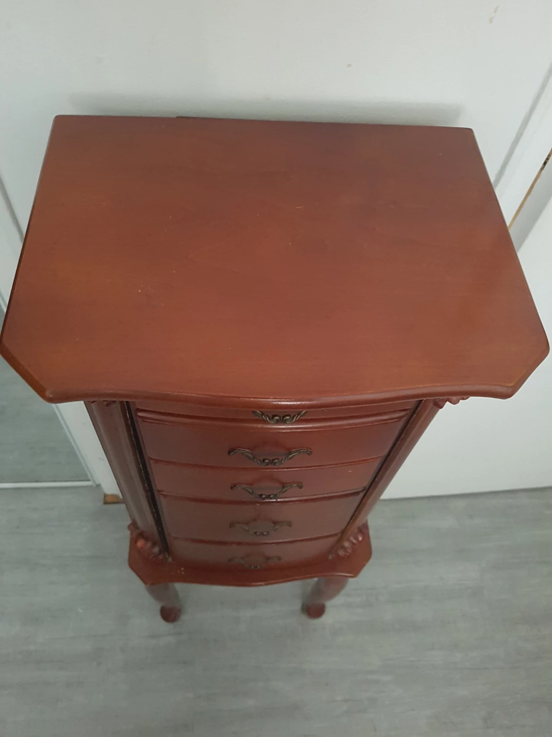 Tall Wooden Jewelry Armoire - photo 5