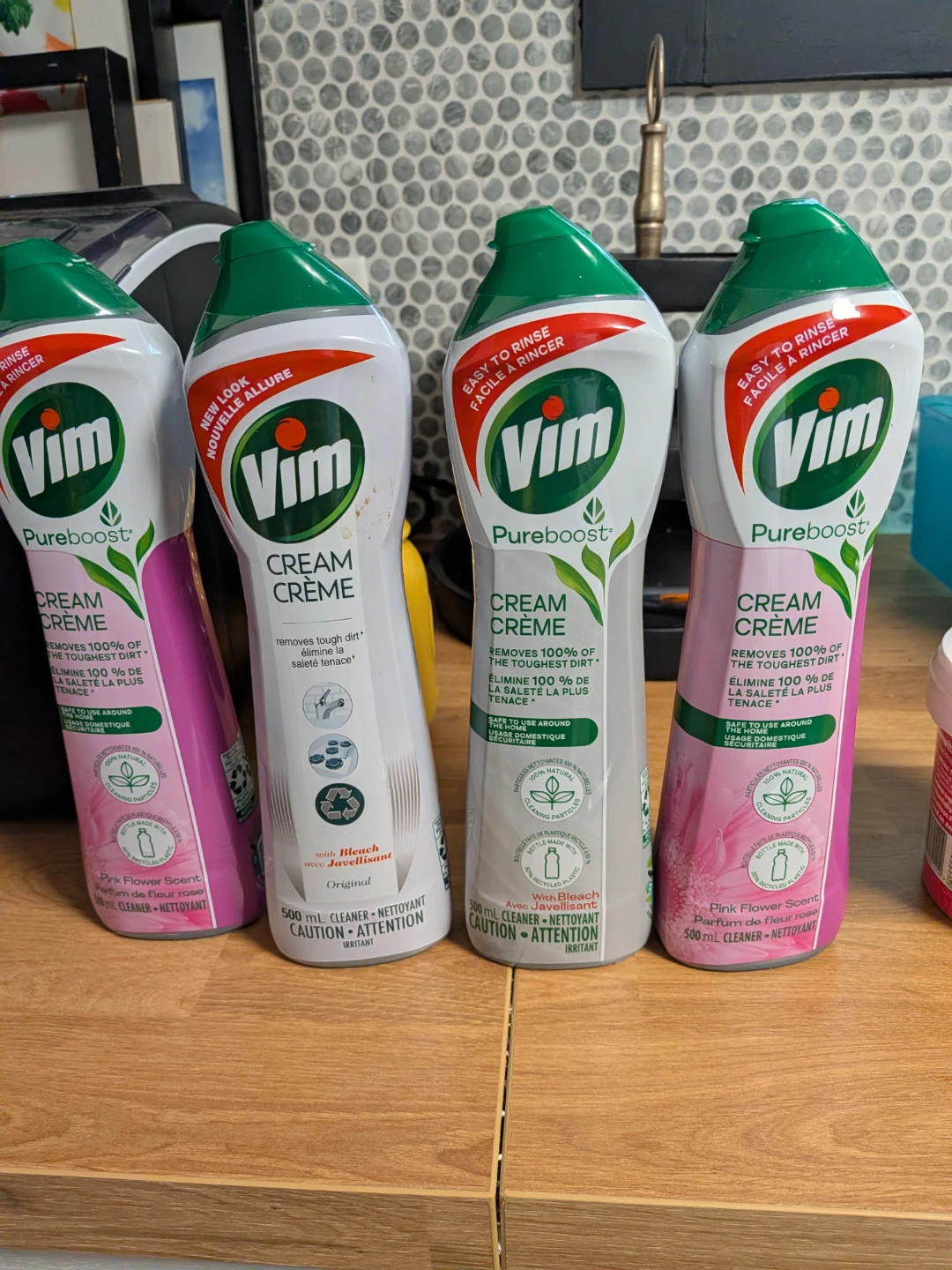 Vim Pureboost Cream Cleaner Set - 4 Bottles