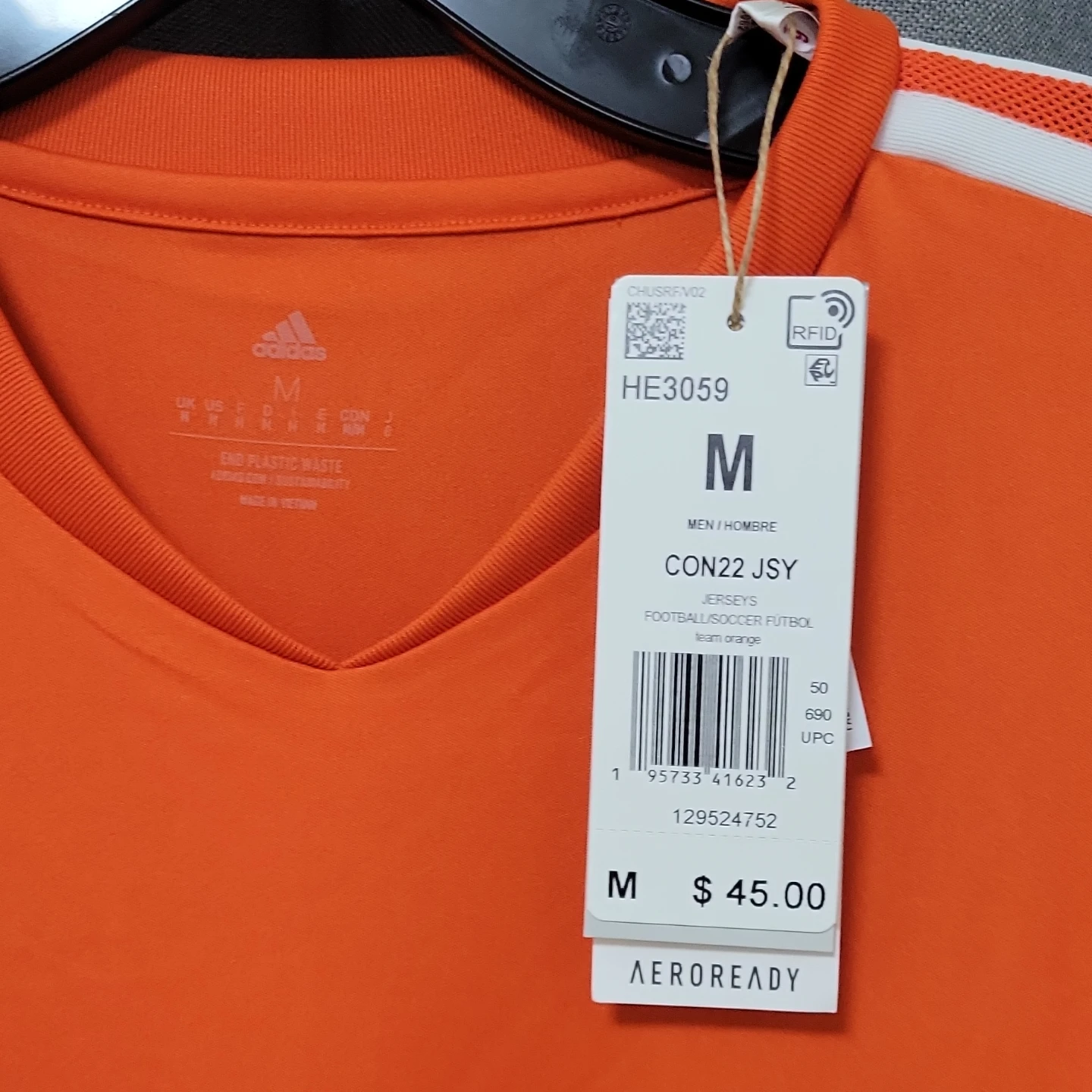 Adidas CON22 Soccer Jersey Orange - photo 4