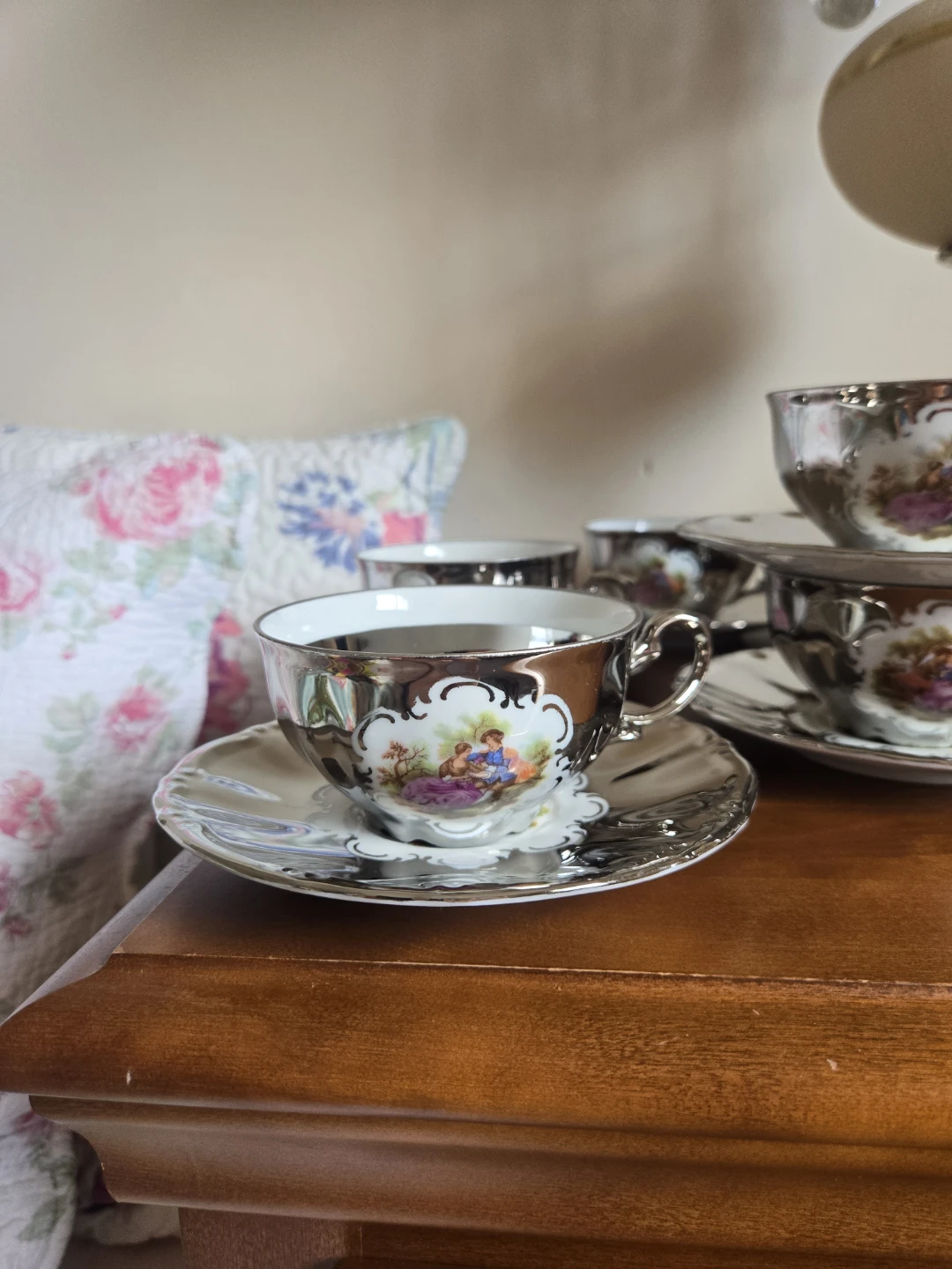 Vintage L. Parbus Rococo Style Tea Set - photo 3
