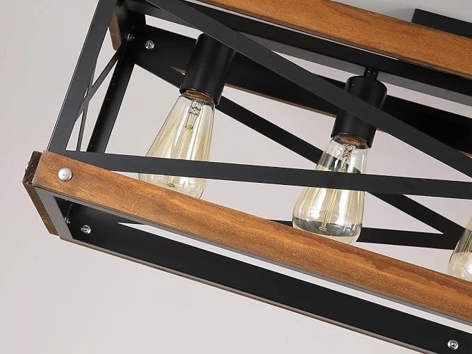 Rustic Farmhouse Flush Mount Ceiling Light - photo 2