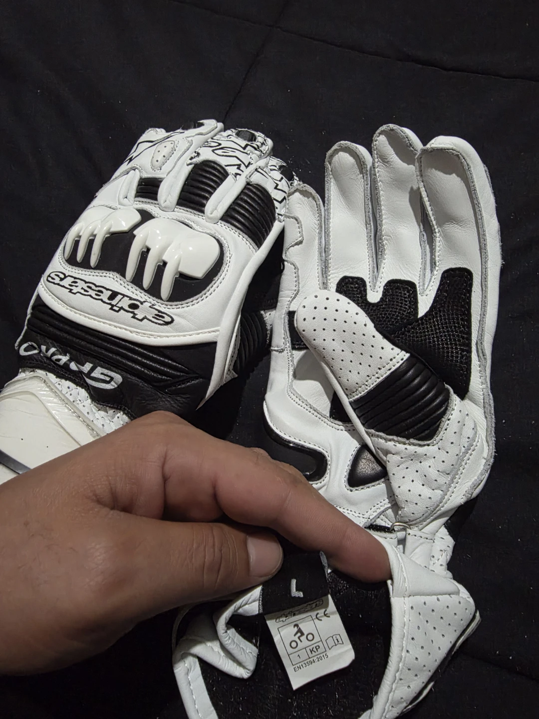 Alpinestars GP Pro Motorcycle Gloves - White, Large