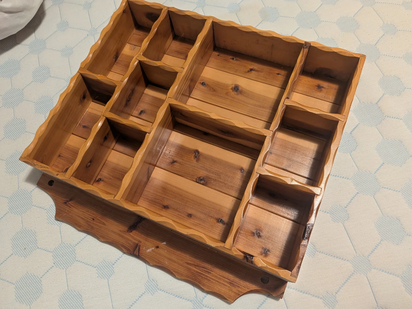 Rustic Wood Wall Display Shelf