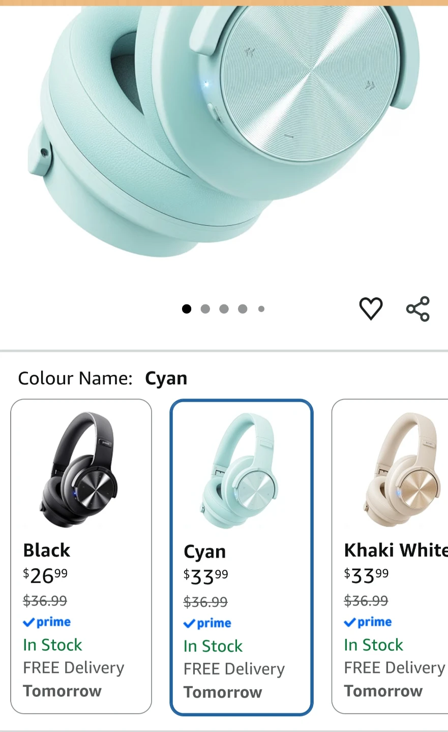 Picun B8 Wireless Headphones - Cyan - photo 3