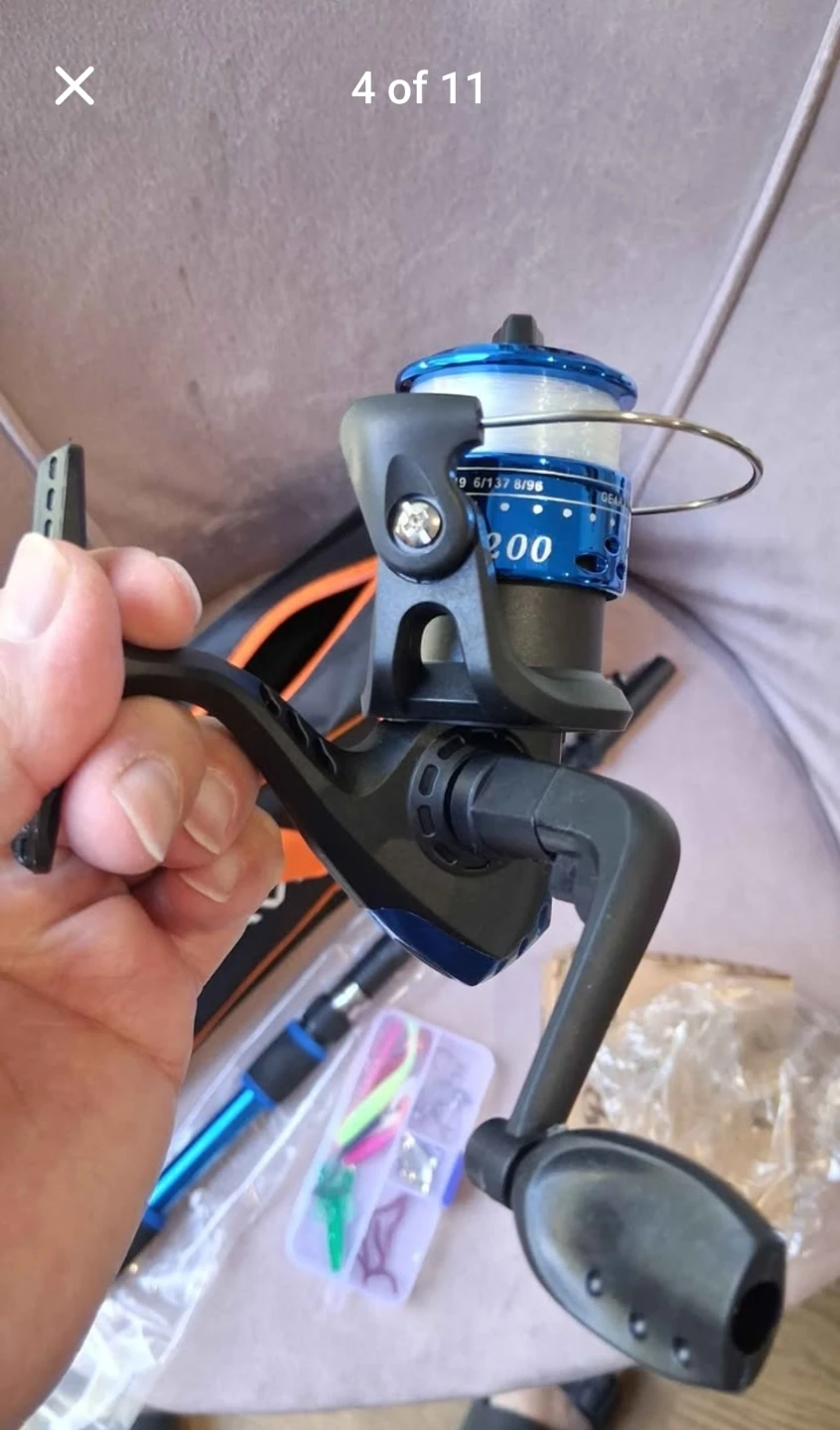 Fishing rod Reel Lures Hooks complete set - photo 3