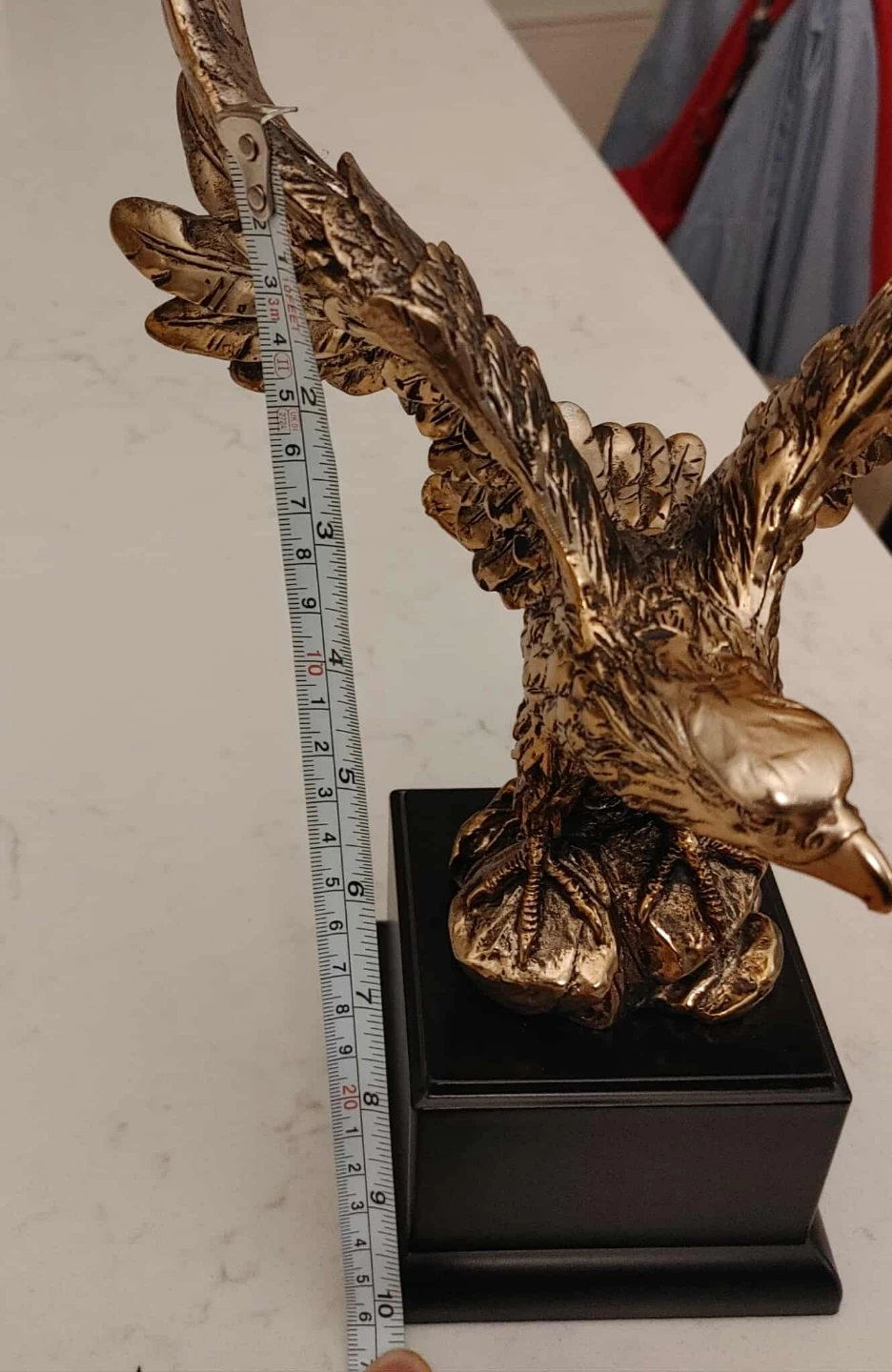 Eagle Figurine with Black Base