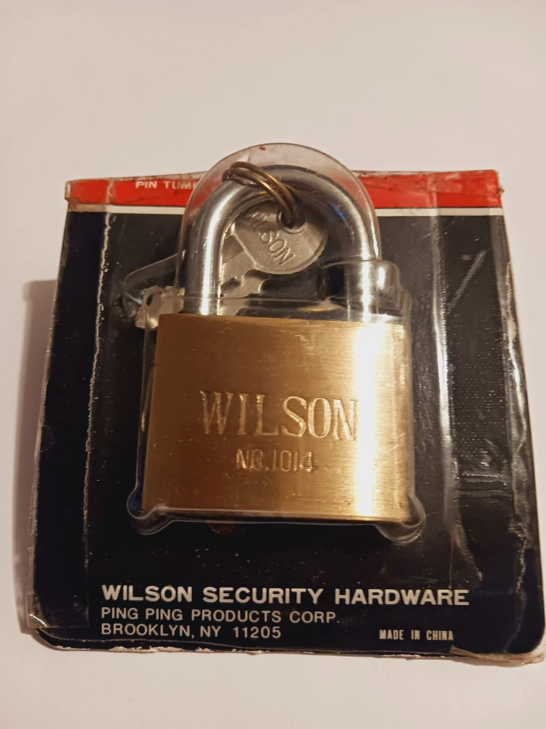 New!! Wilson No. 1014 Security Brass Padlock
