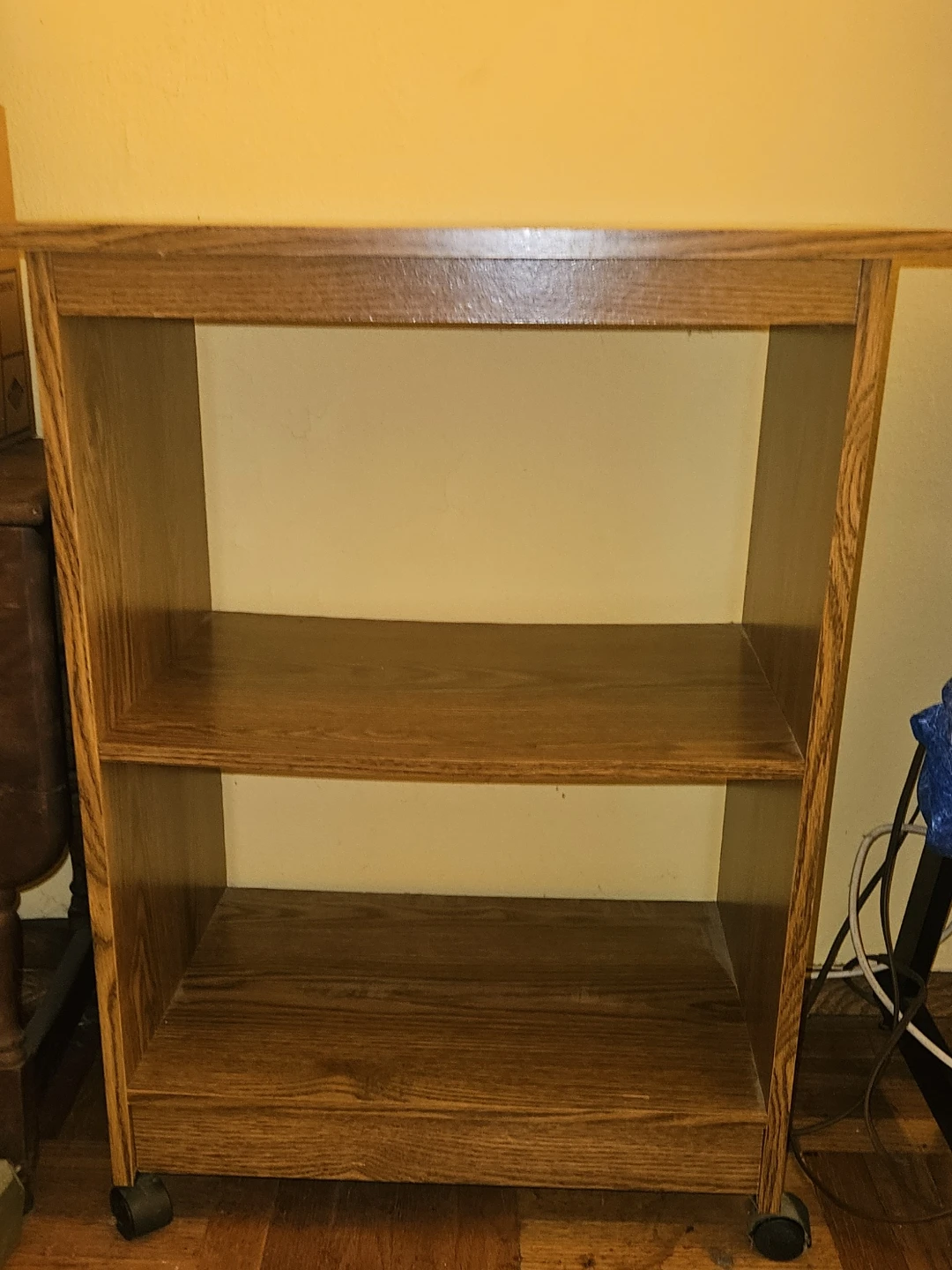 Wood Storage Cart with Wheels