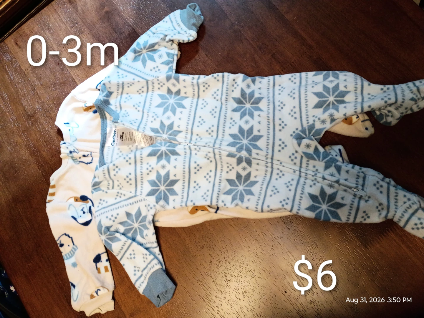 Assorted Baby Onesies and Sleepers 0-3M - photo 5