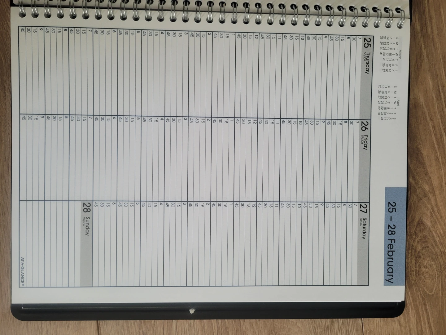 AT-A-GLANCE 2027 Weekly Appointment Book - photo 4