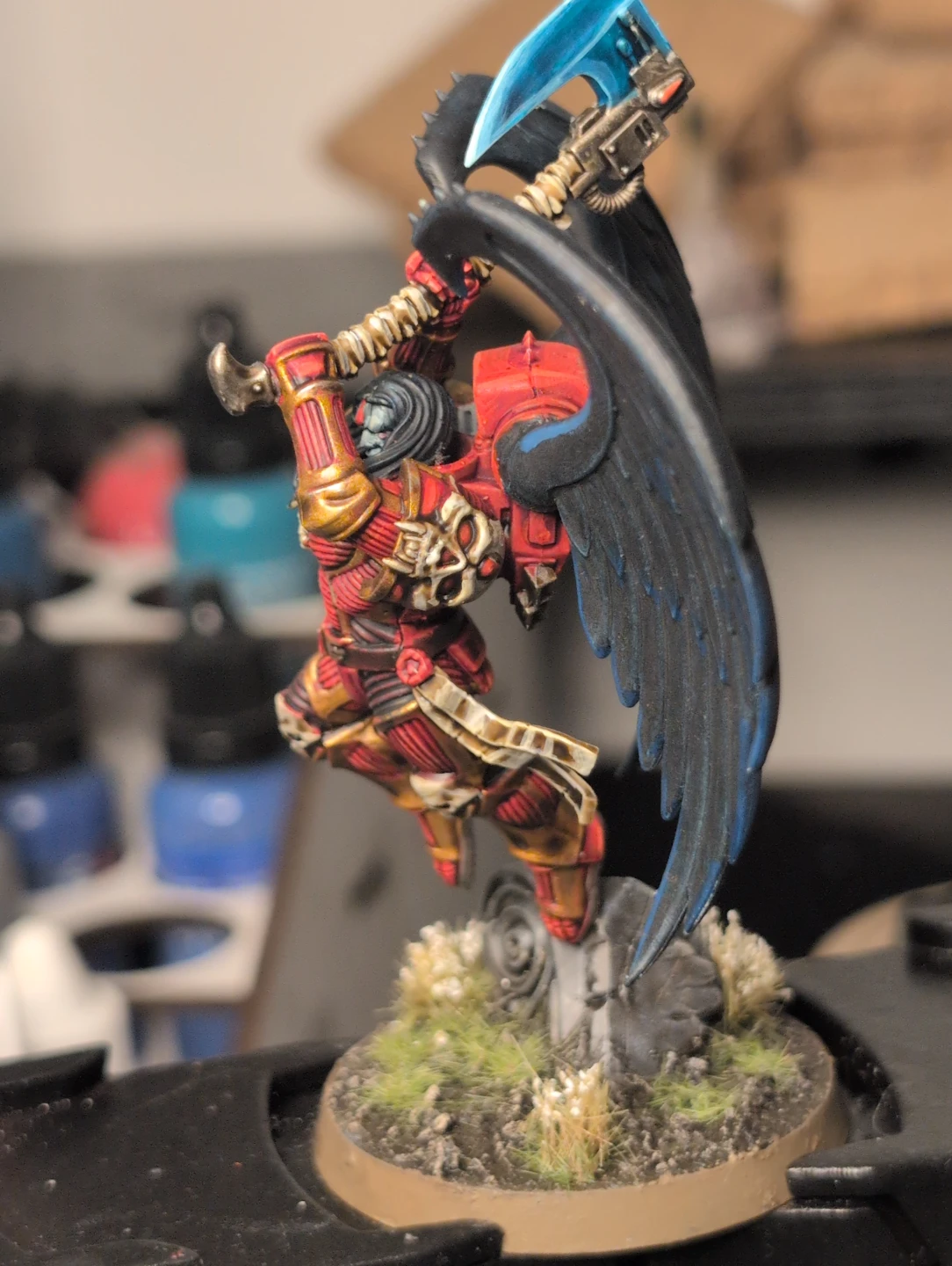 Warhammer 40k Blood Angels Astorath The Grim Model Well Painted - photo 2