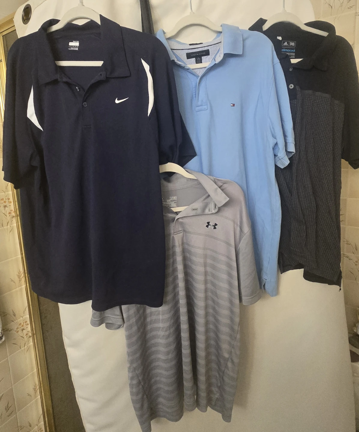 Men's XL Polo-Golf Shirts.Under Armour, Nike, Adidas & TH. EUC.