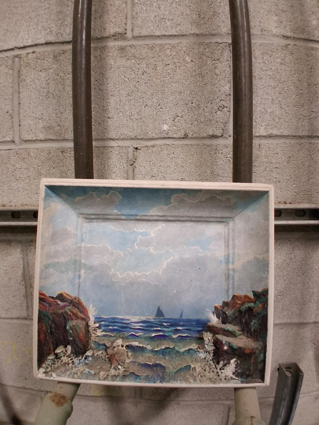 Set of Two 3D Shadow Box Diorama Art Pieces - photo 3