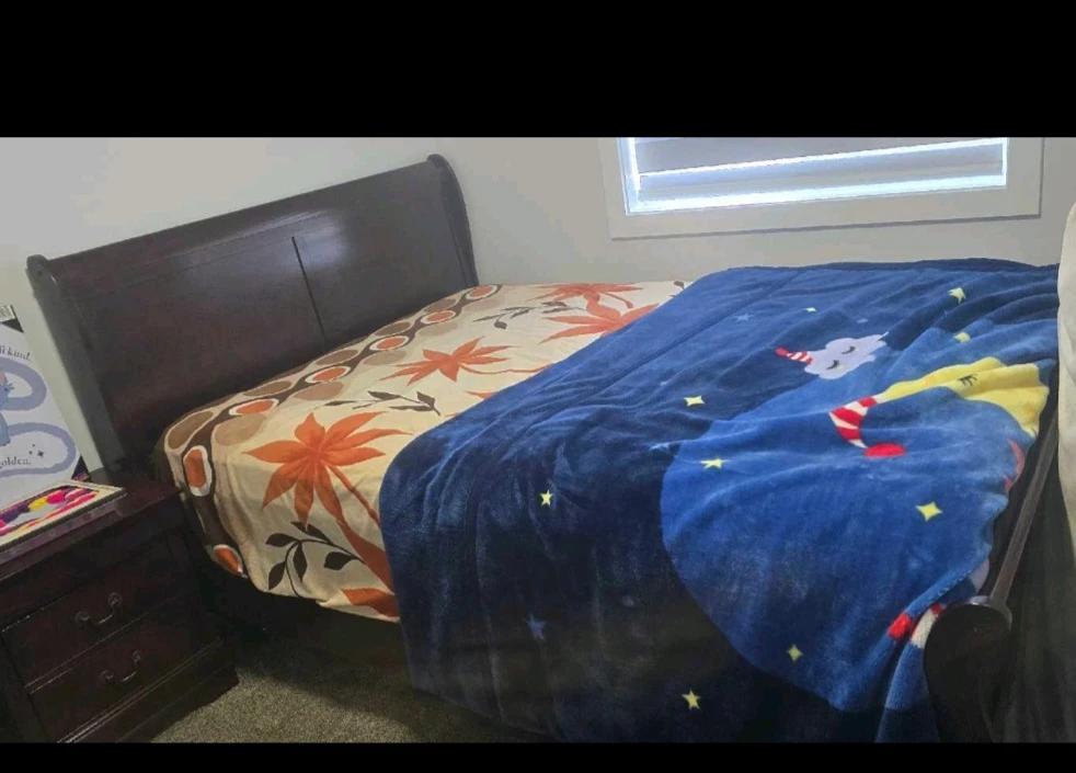 Wood Sleigh Bed Frame - photo 2