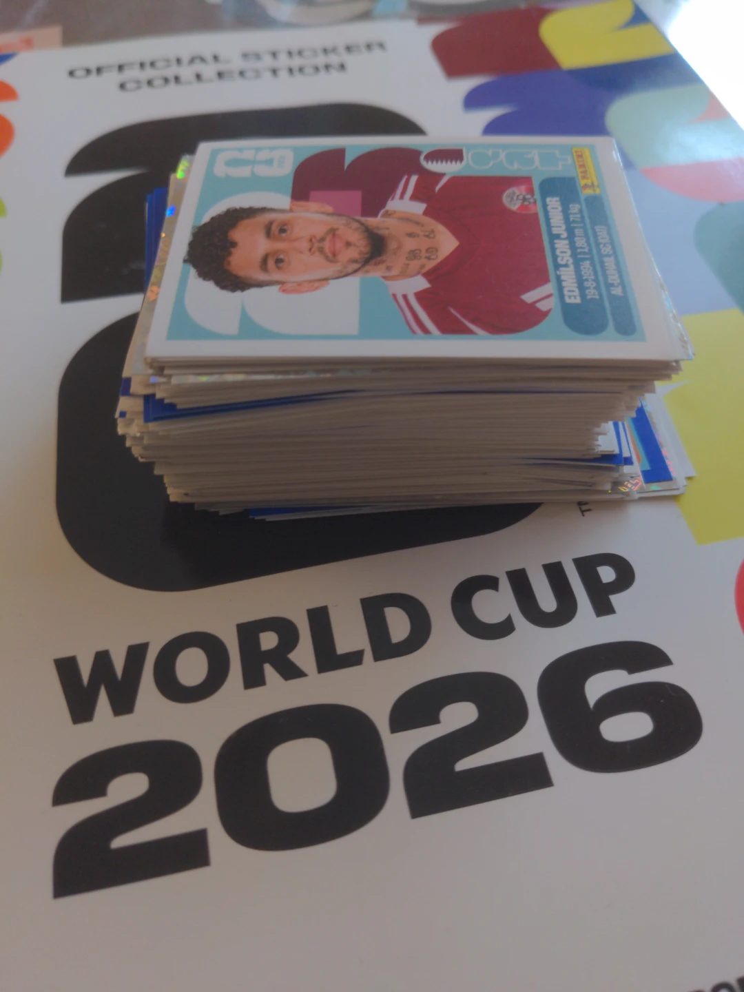 Panini World Cup 2026 Sticker Collection Stack