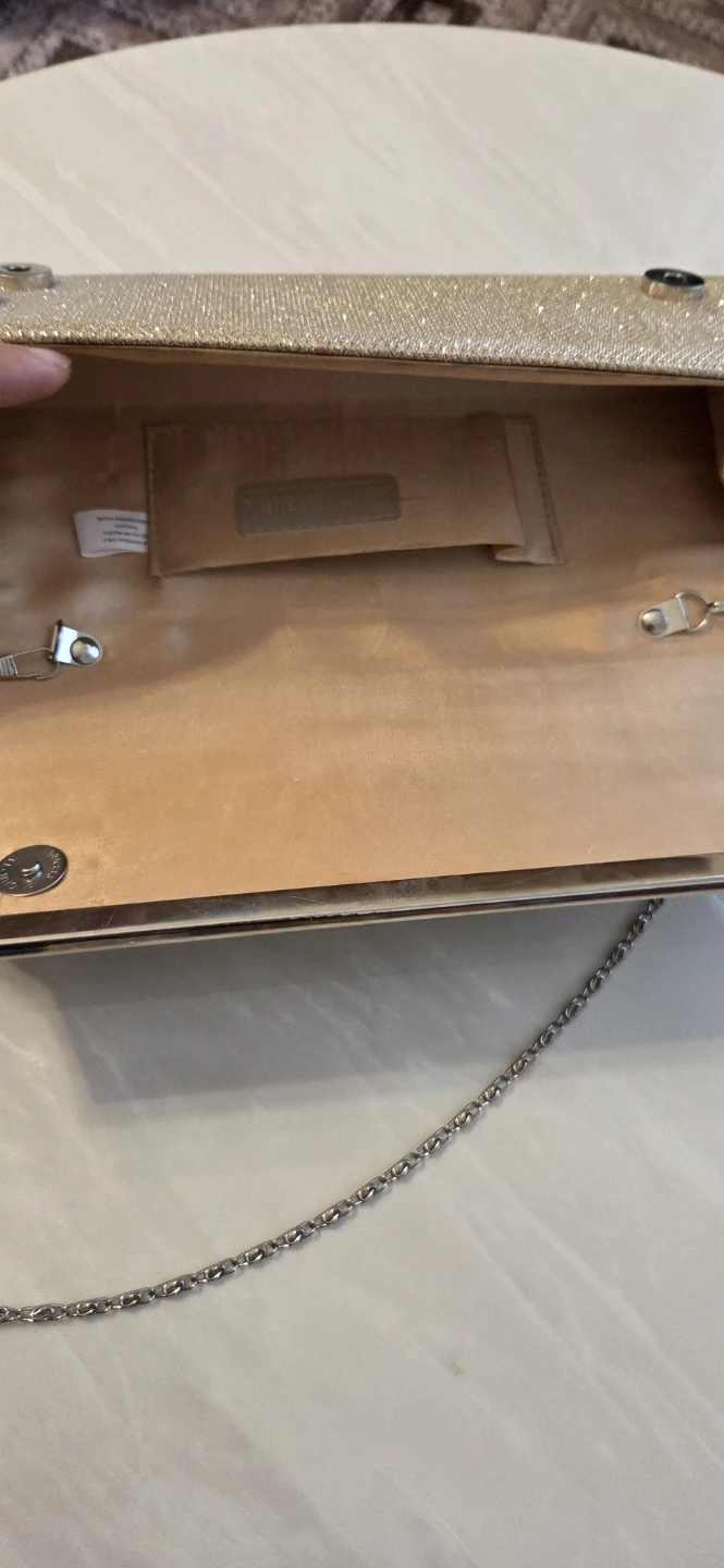 Gold Rhinestone Evening Clutch Bag - photo 3