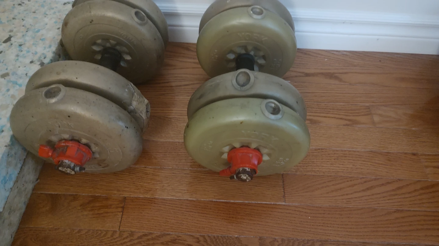 York Adjustable Dumbbell Set