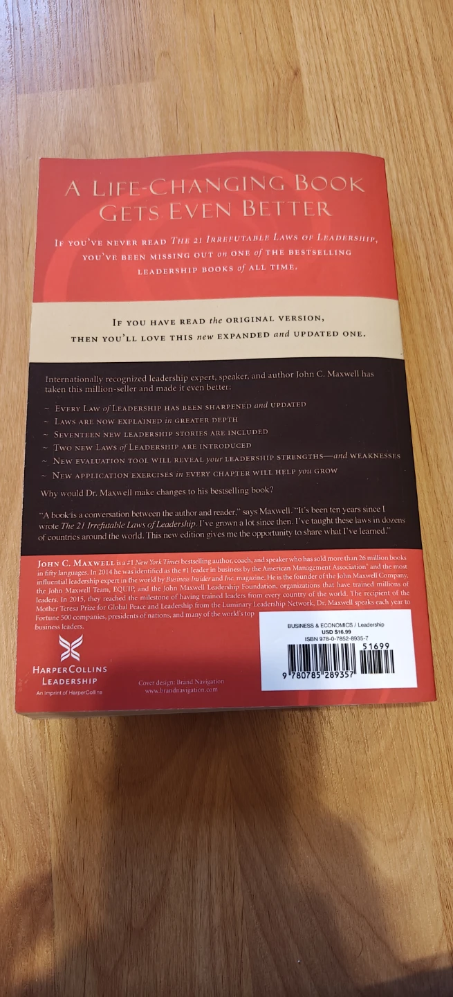 The 21 Irrefutable Laws of Leadership by John C. Maxwell - photo 2