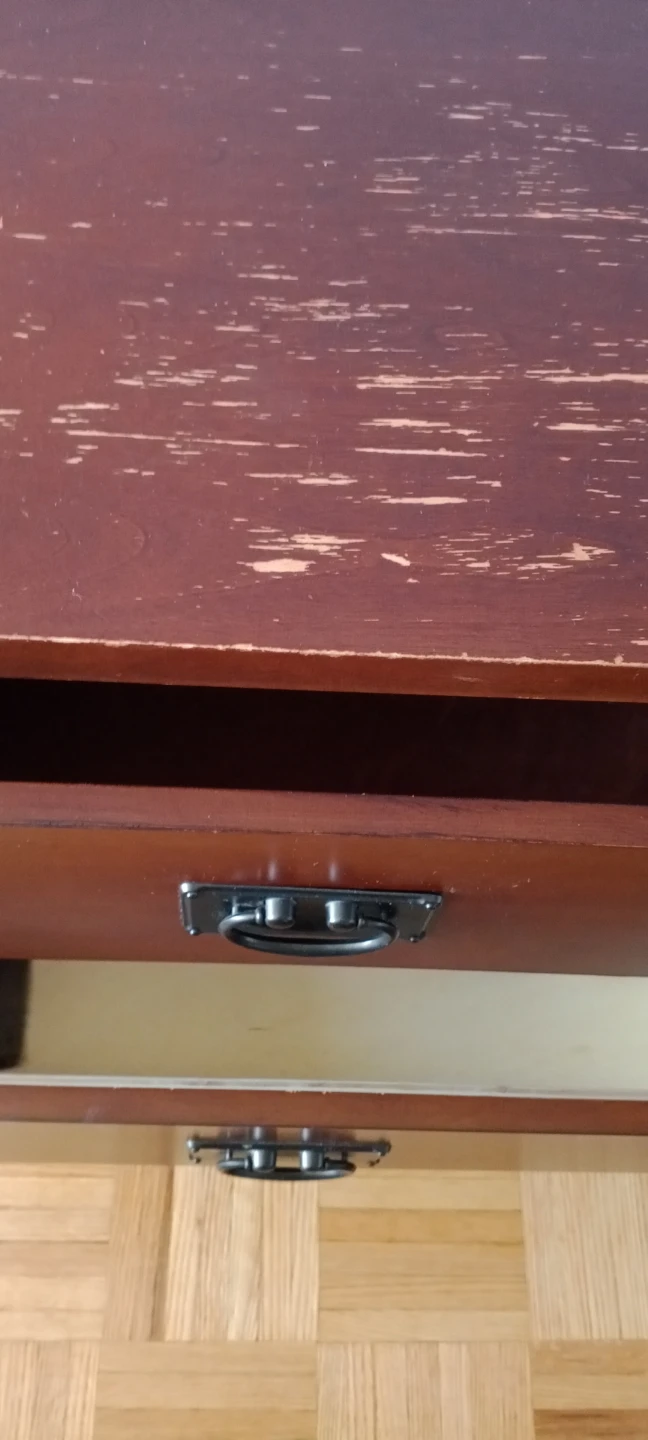 Three-Drawer Wooden Nightstand - photo 3