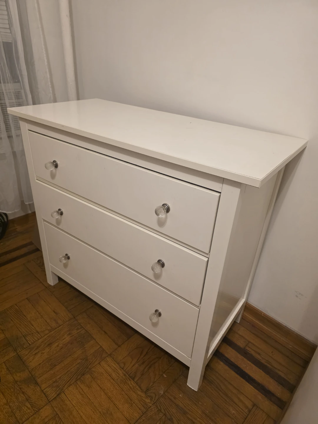 White 3-Drawer Dresser