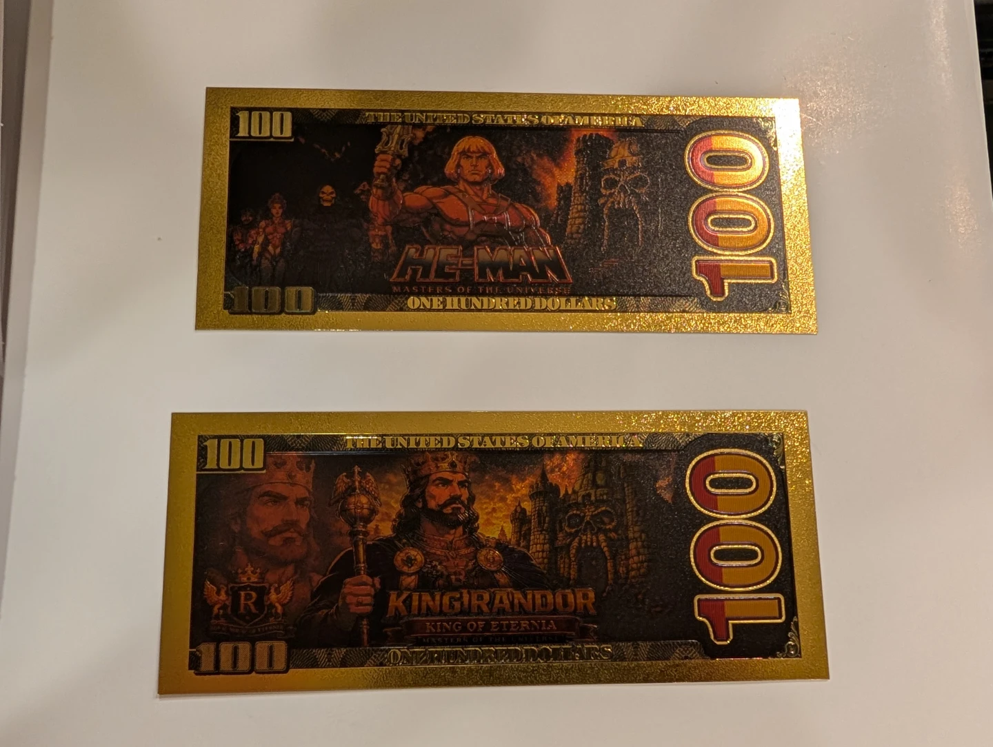 $100 rare masters of the universe foil foil novelty item - photo 2
