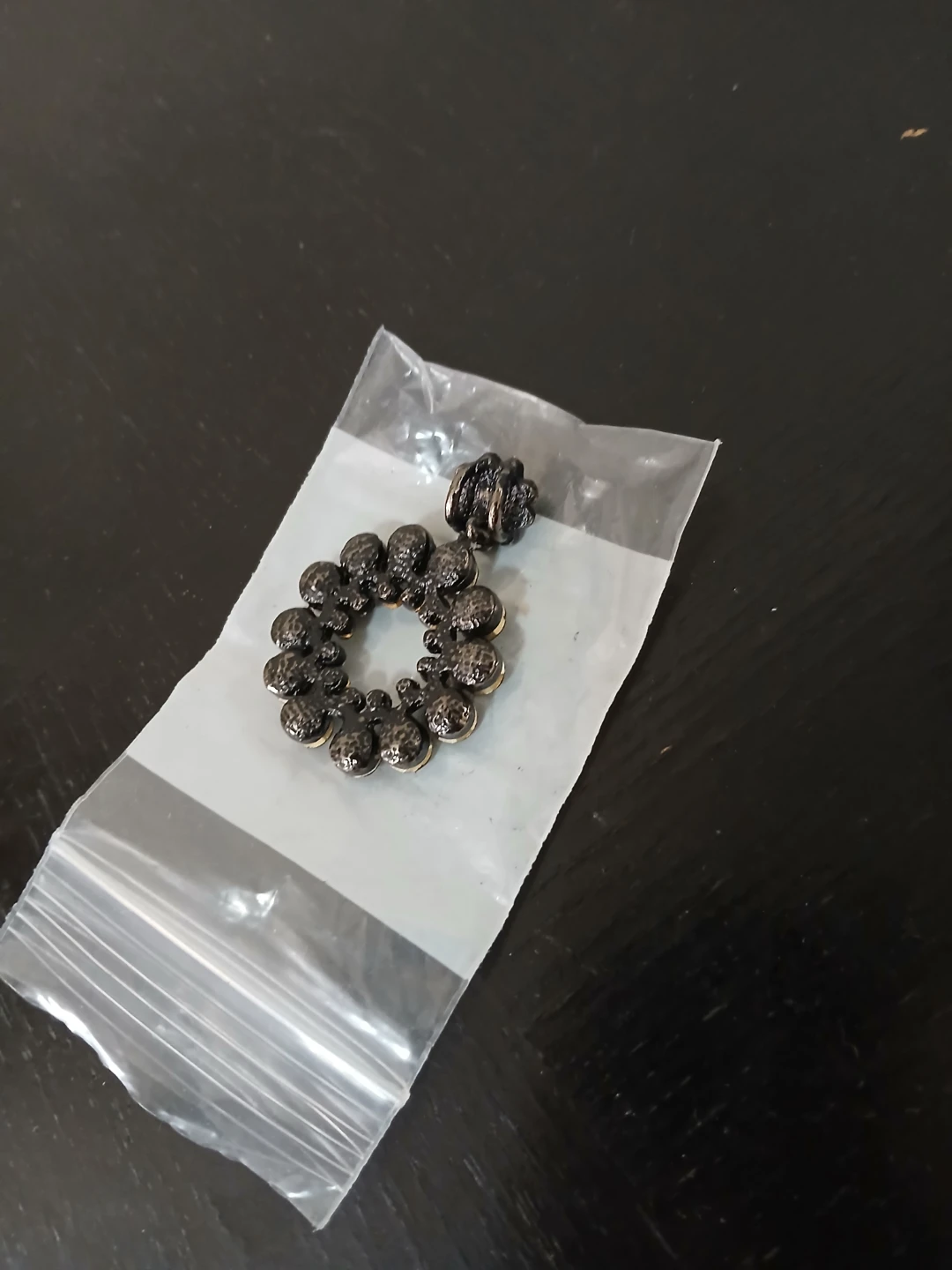 Crystal circle pendant - photo 2