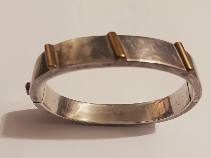 Taxco Mexico 925  Signed Solid Heavy Sterling Silver Bracelet