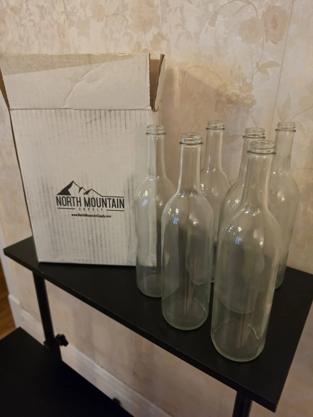 Clear empty wine bottles 750ML