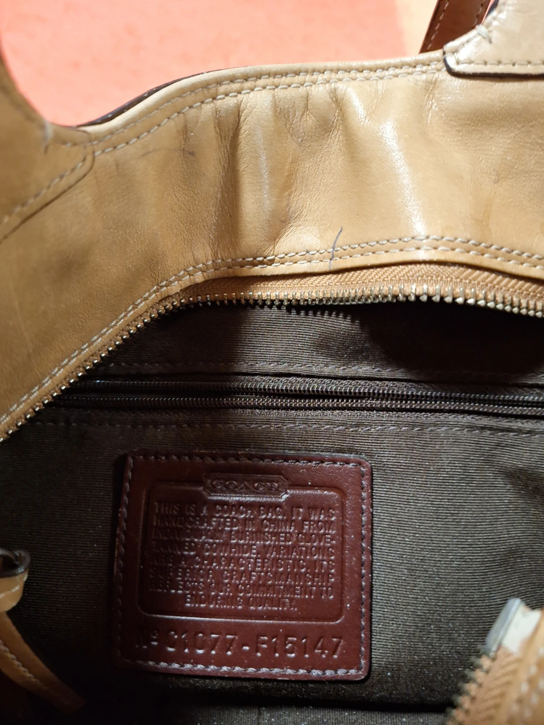 Coach Handcrafted Leather Bag F15147 - photo 5