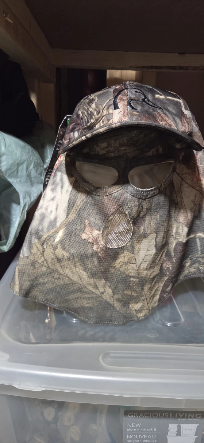 Camo hunting masks, toque and ball cap