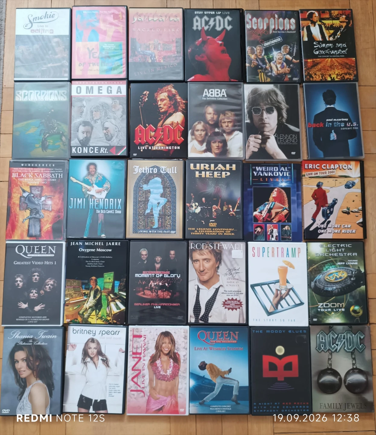 Large Collection of Music Legend Concert DVDs