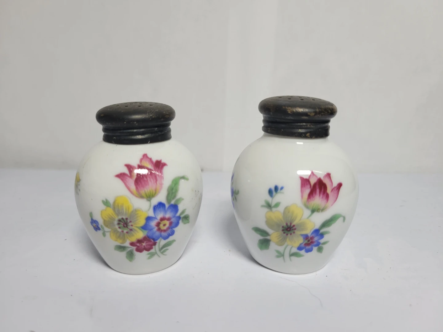 Vintage Thomas Germany Floral Salt and Pepper Shakers