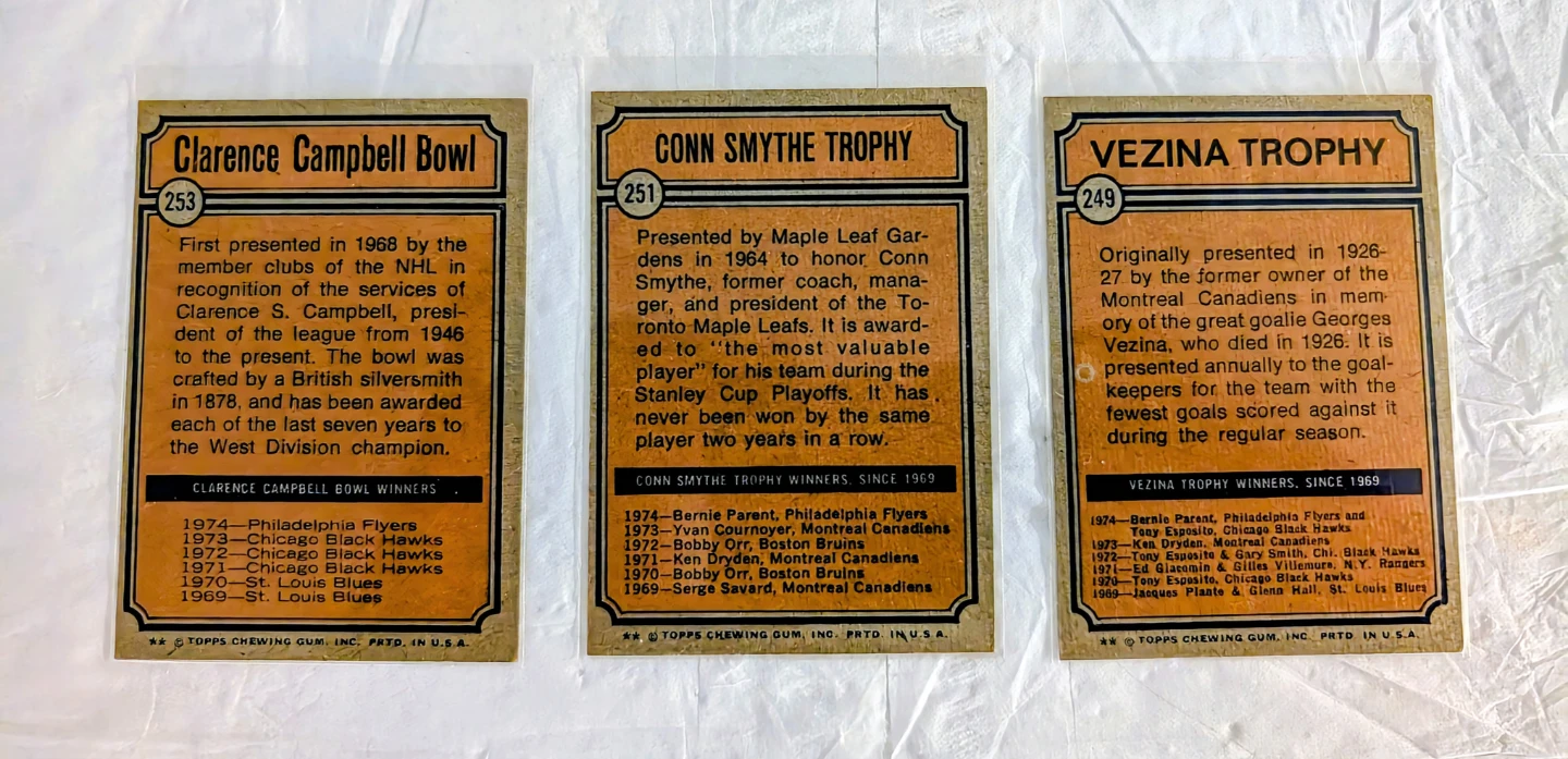 Vintage 1974 Topps NHL Hockey Cards Philadelphia Flyers - photo 5