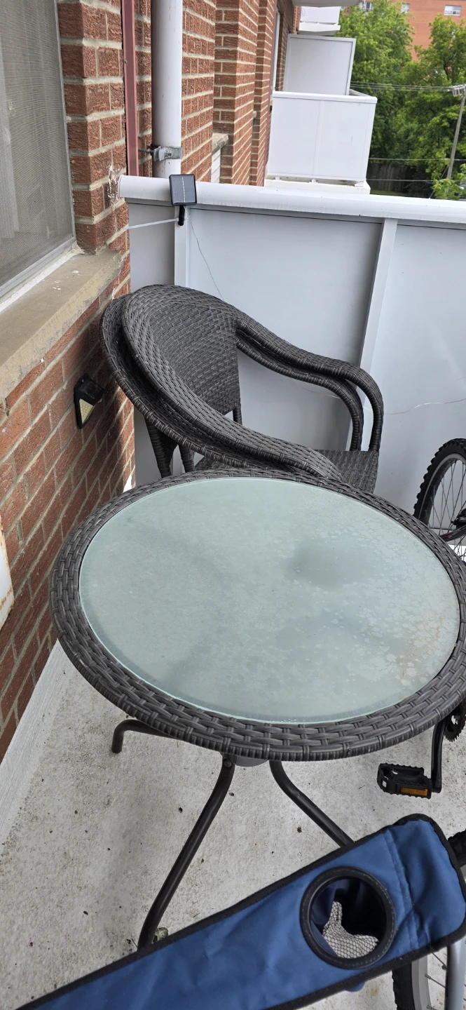Bistro style patio furniture asking $200. obo