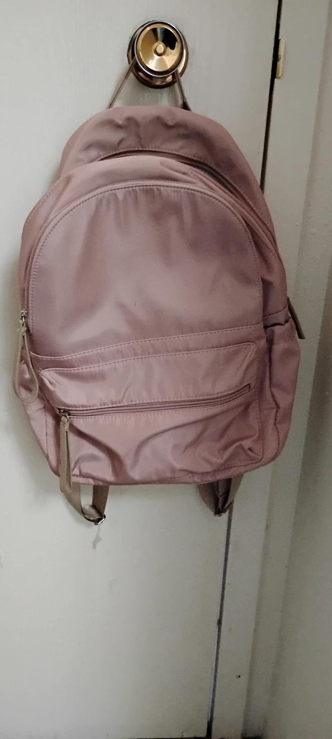 Pink Nylon Backpack