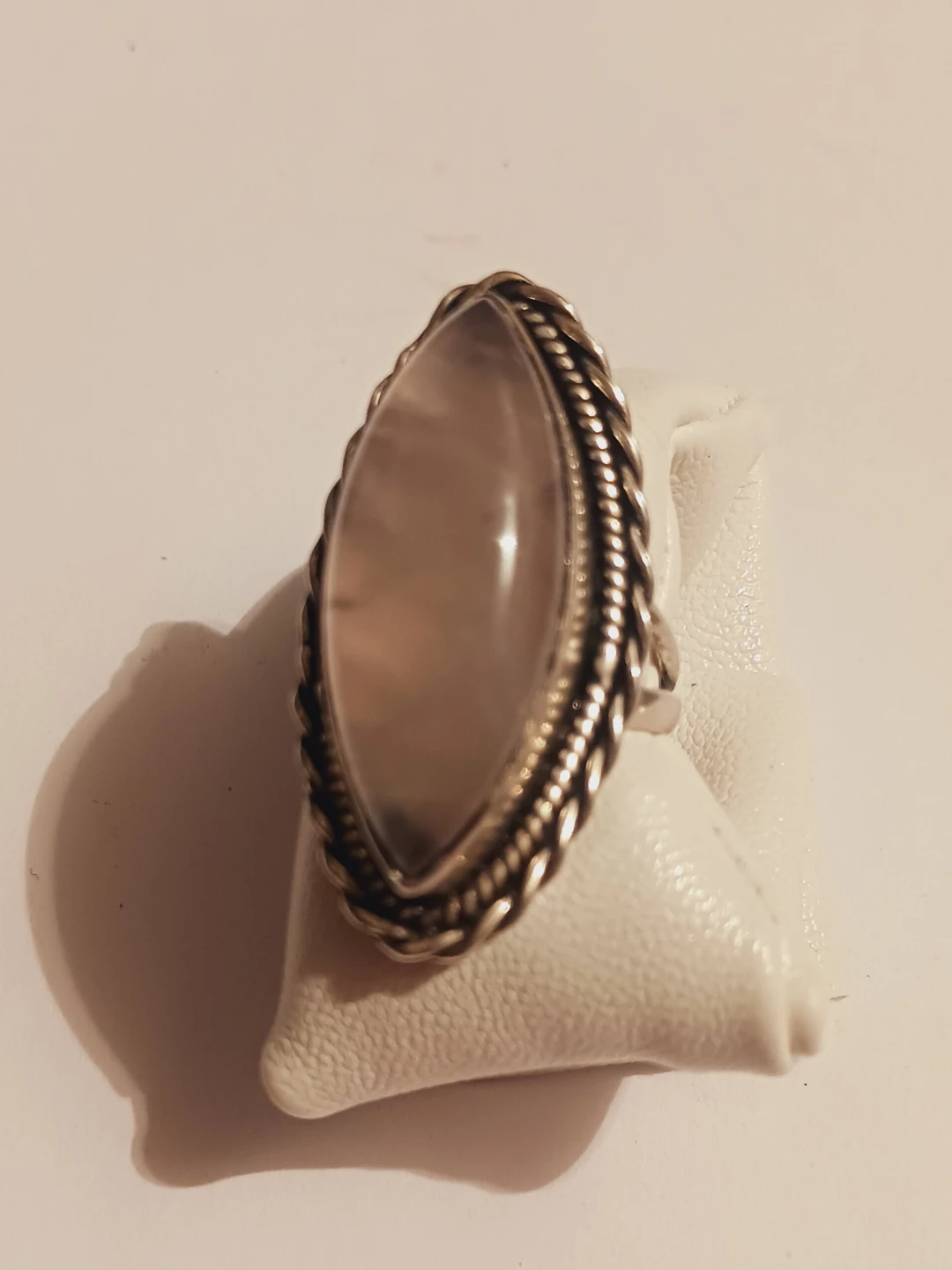Sterling Silver 925 Marquise Cut Stone Statement Ring