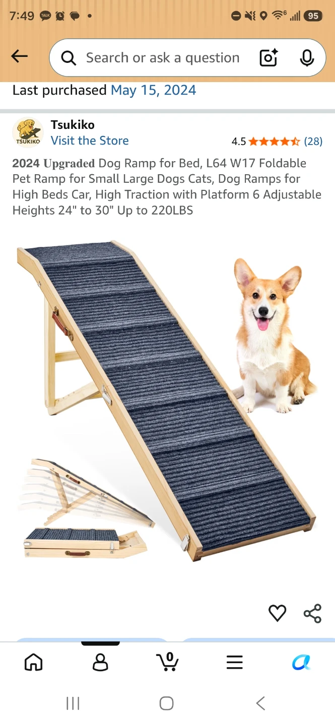 Foldable Dog Ramp for X small breeds