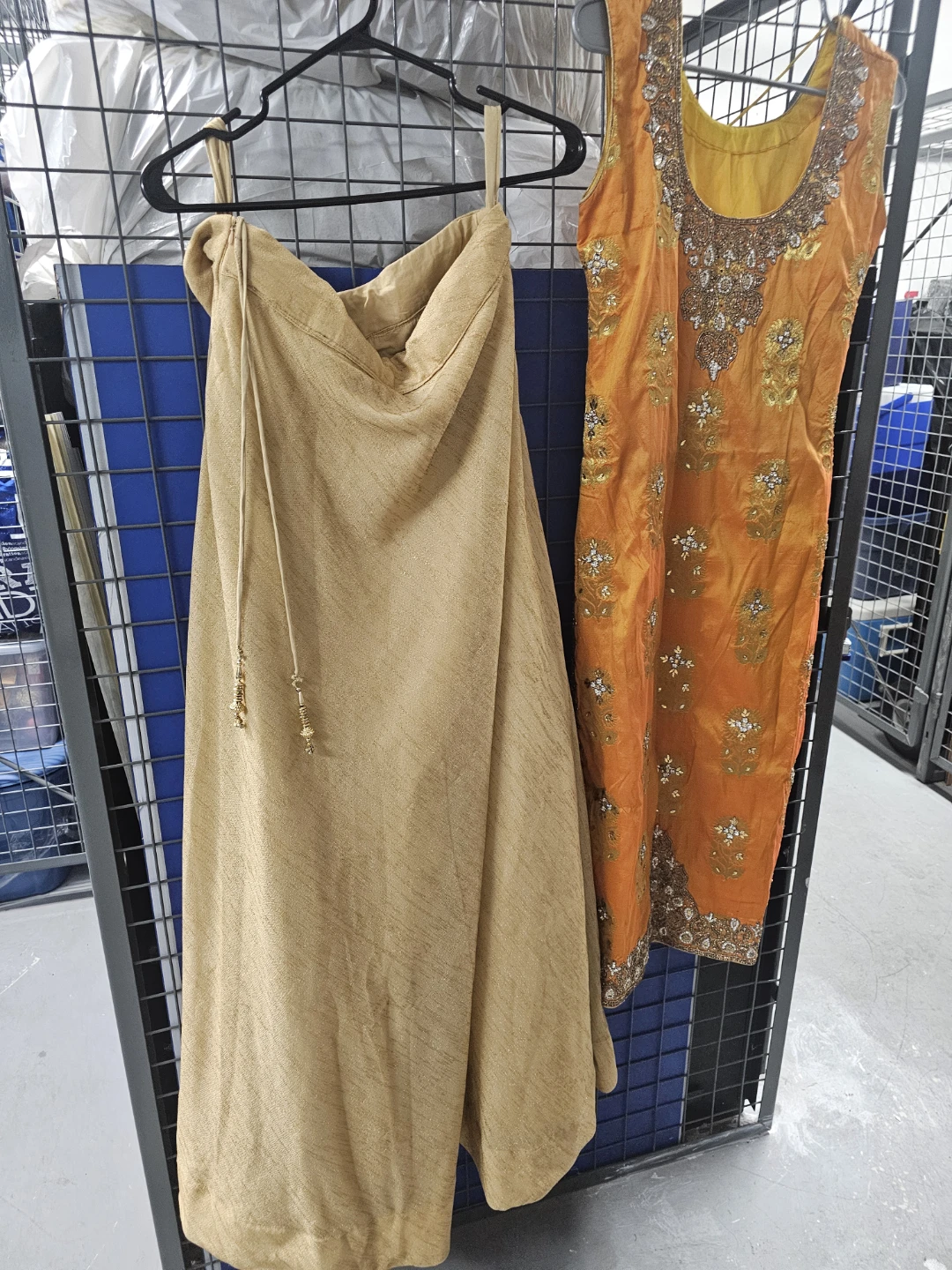 Orange and Gold Traditional Indian Ensemble - photo 5