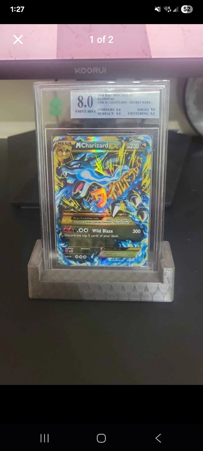 2014 Pokemon M Charizard EX Flashfire Secret Rare 8.0 - photo 2