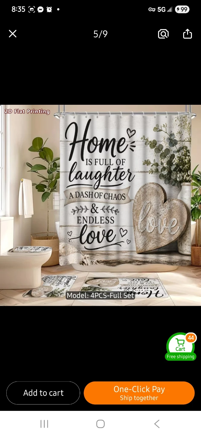 NEW Home Decor 4-Piece Bathroom Set - photo 5