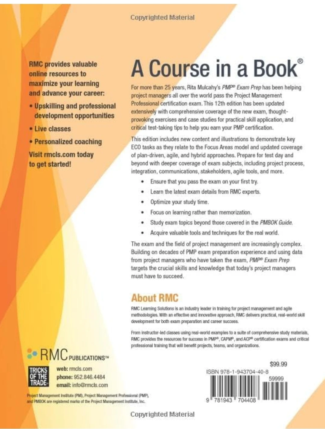 PMP Exam Prep 12th Edition by RMC Publications - photo 2