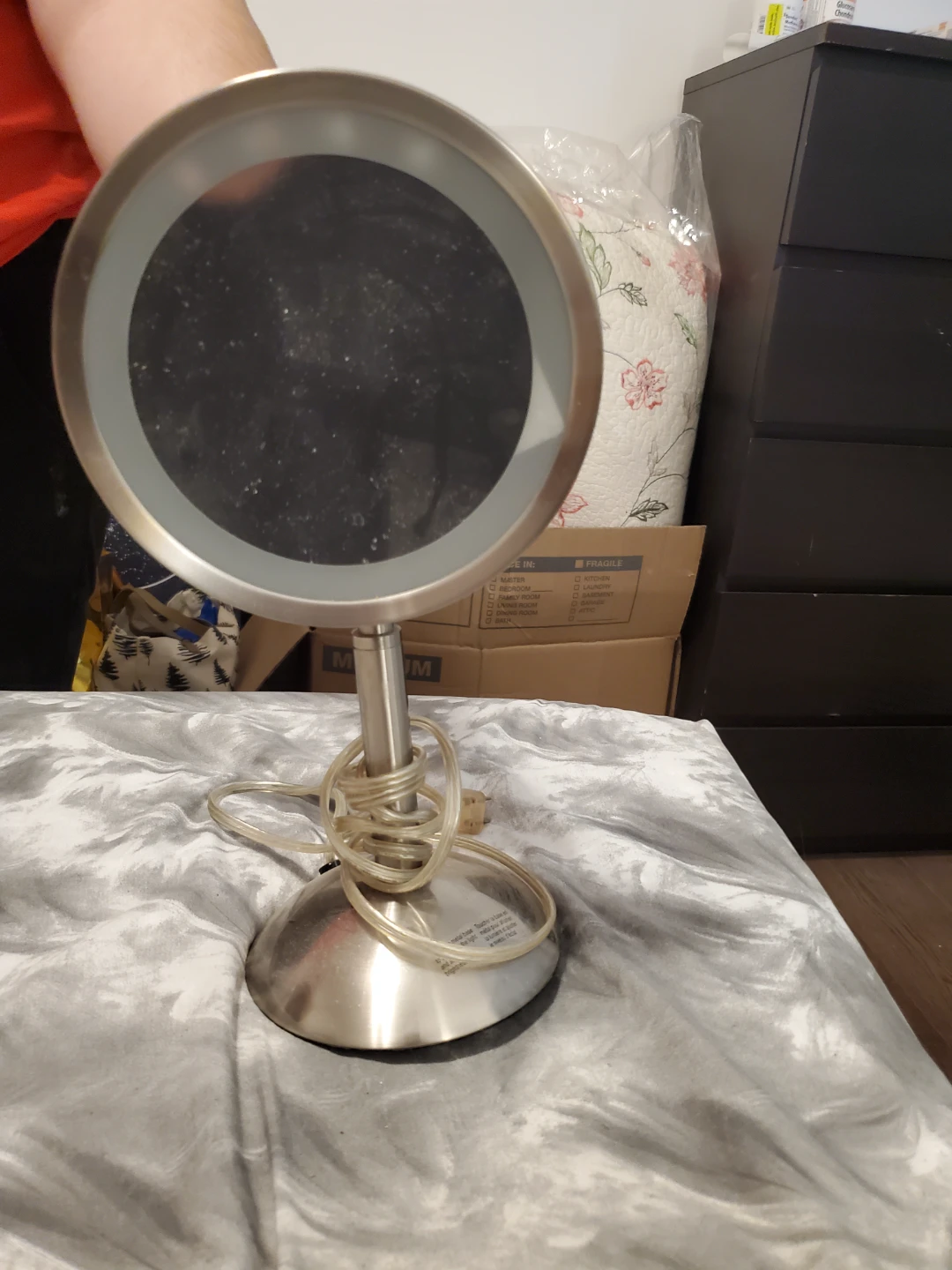 Zadro Brushed Nickel LED Vanity Mirror