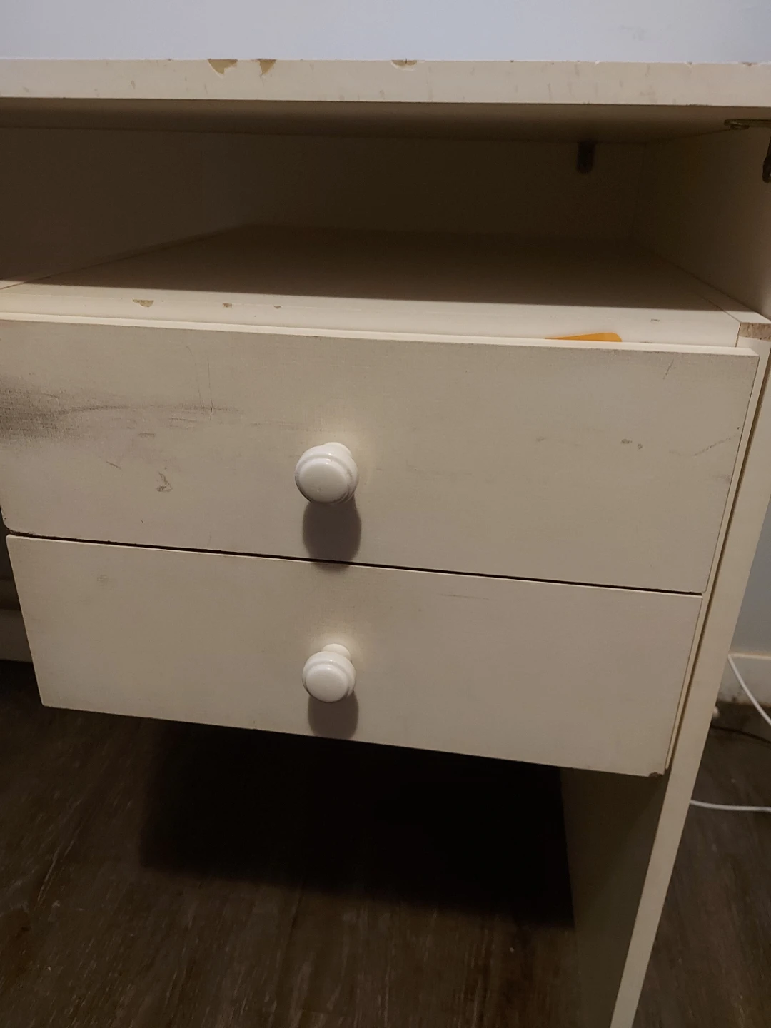 White desk with two drawers - photo 4