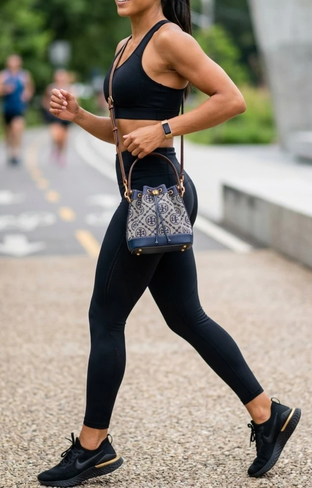 TB T Monogram Bucket Bag