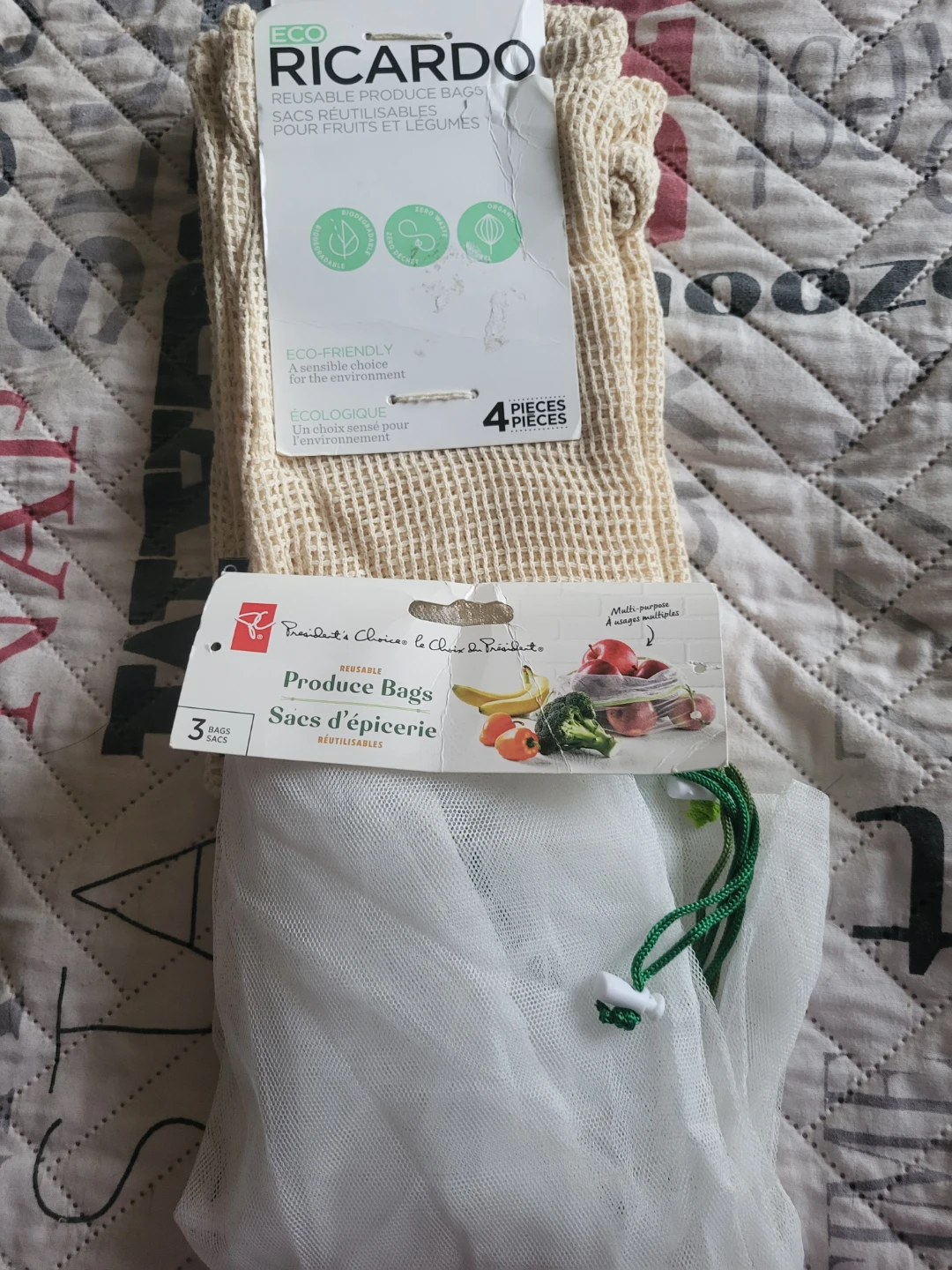 Ricardo and PC Reusable Produce Bags