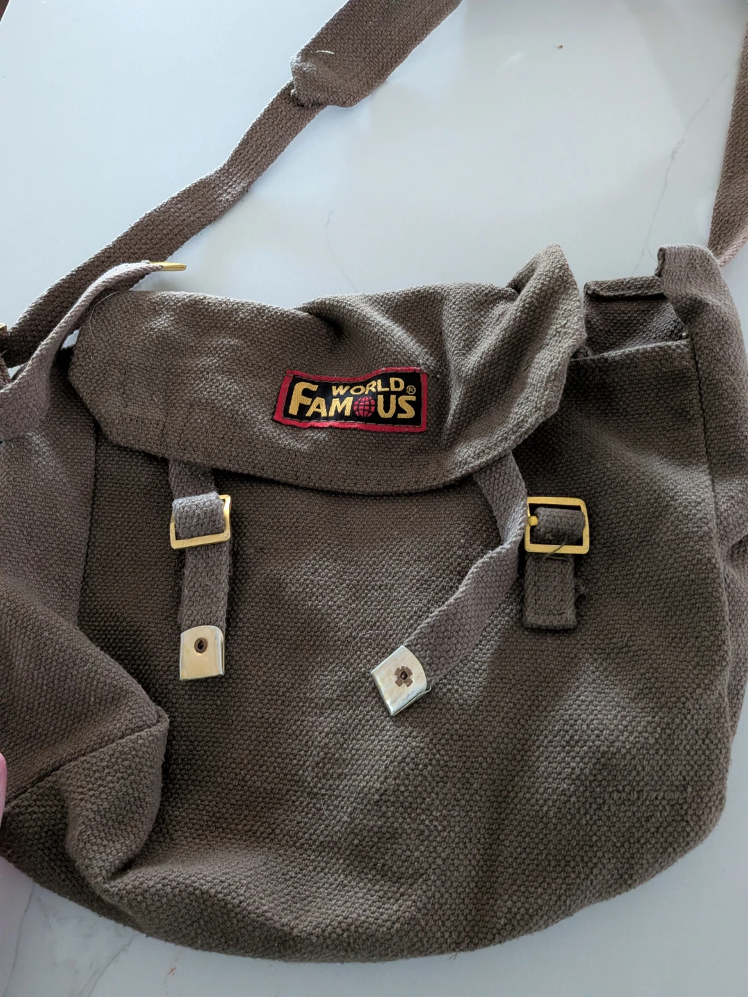 World Famous Canvas Messenger Bag