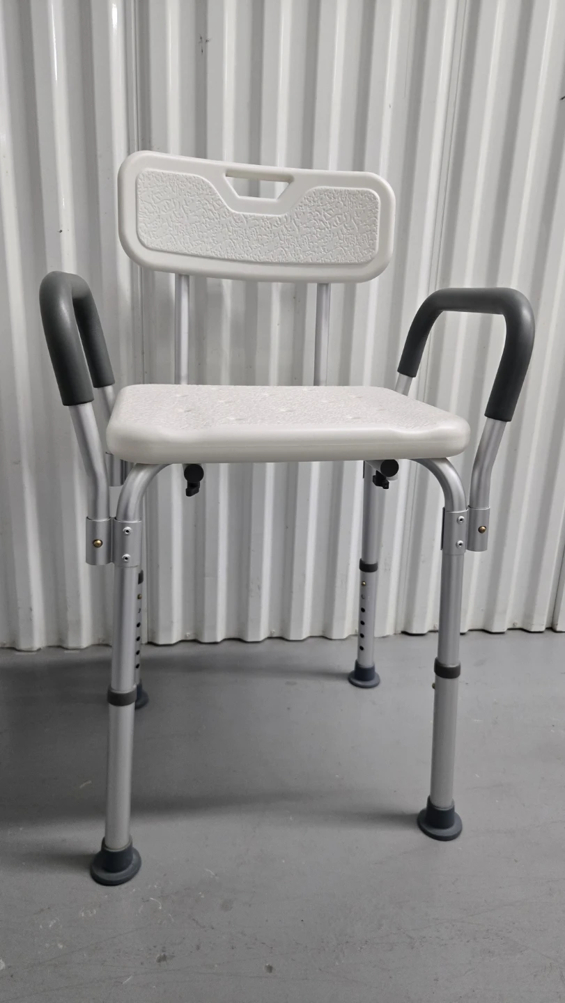 Adjustable Shower Chair with Armrests - photo 4